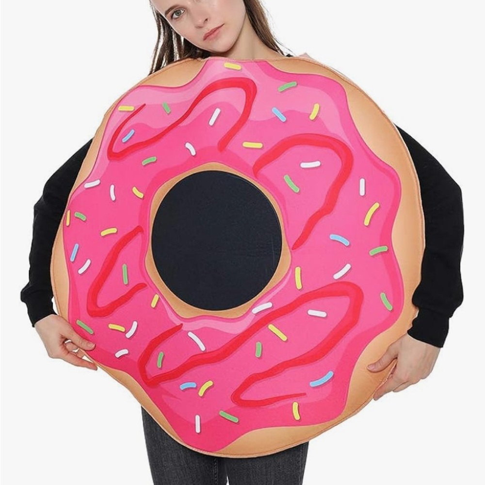 Pink donut Halloween Costume- only worn for a few hours at work!